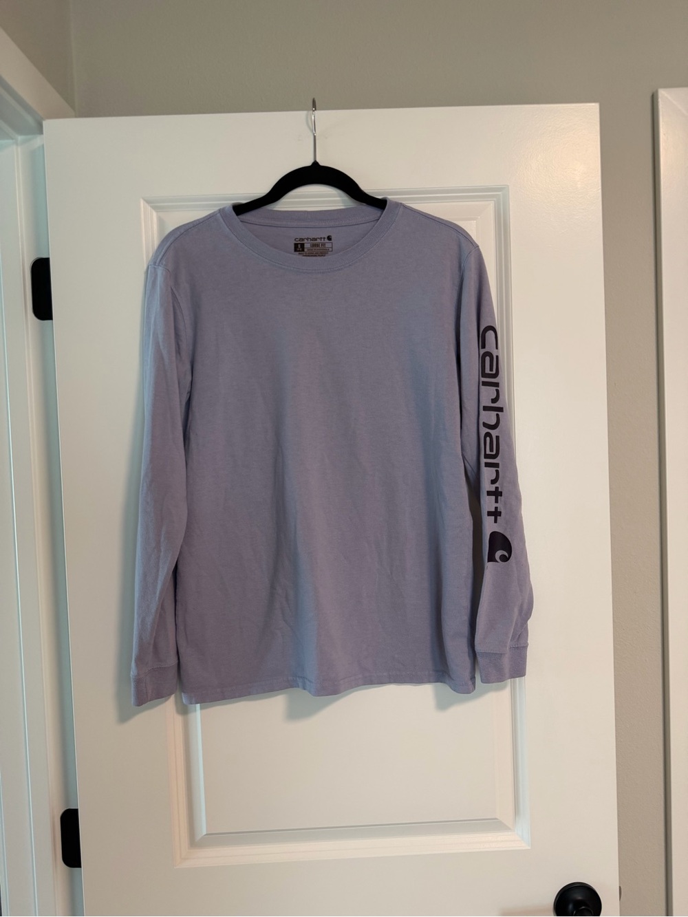 Carhartt Long-Sleeve Crew Tee - Light Lavender
